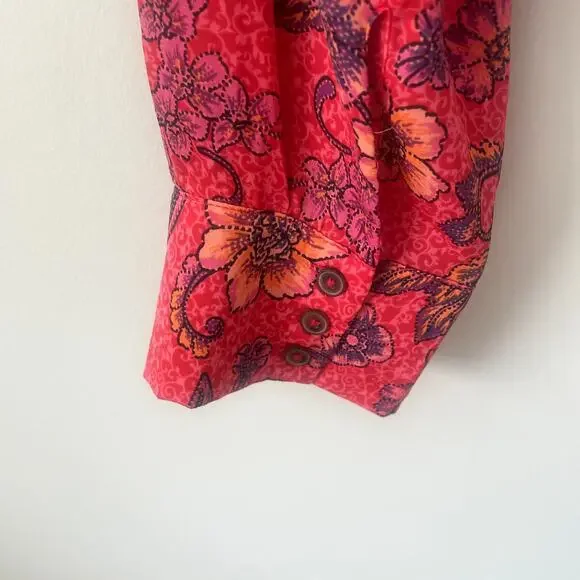 Free People I Got You Printed Top Sz L - Picture 8 of 9